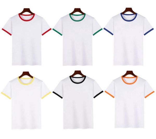 

fashion brand riukhj color box logo crew neck t-shirt summer new men women tee hip hop casual t-shirt, White;black