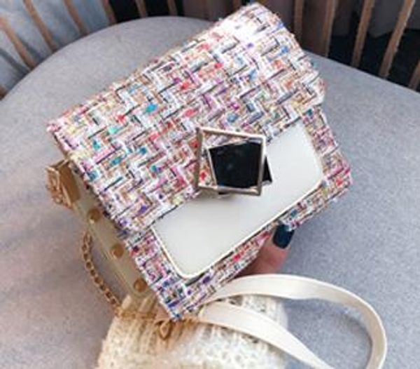 

designer handbags 2020 summer new korean version of the shoulder small square bag fashion luxury chain women's diagonal handbag in