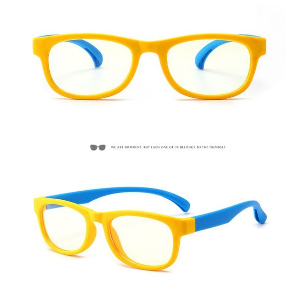 

new kids spectacles goggles tr90 glasses frame eyewear kids uv400 protection anti bue-ray eyeglasses for children boys girls, White;black