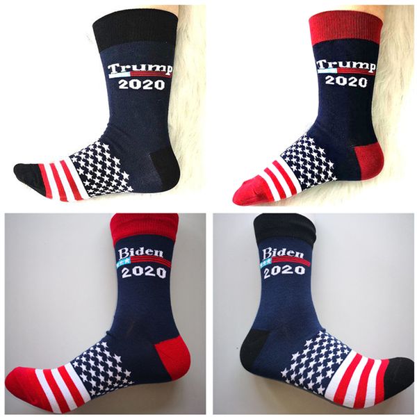 

president trump 2020 mid-calf socks striped stars us flag sneaker stockings cotton sport sock slippers men hosiery leg warmers 6color, Pink;yellow