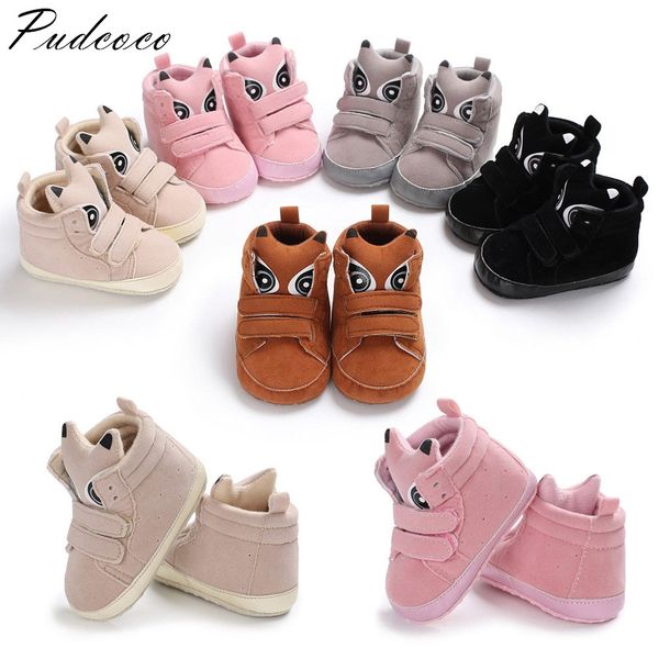 

pudcoco 2019 brand new newborn baby soft sole crib shoes infant boy girl toddler sneaker anti-slip soft