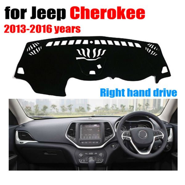 

car dashboard covers mat for cherokee 2013-2016 years right hand drive dashmat pad dash cover auto dashboard accessories