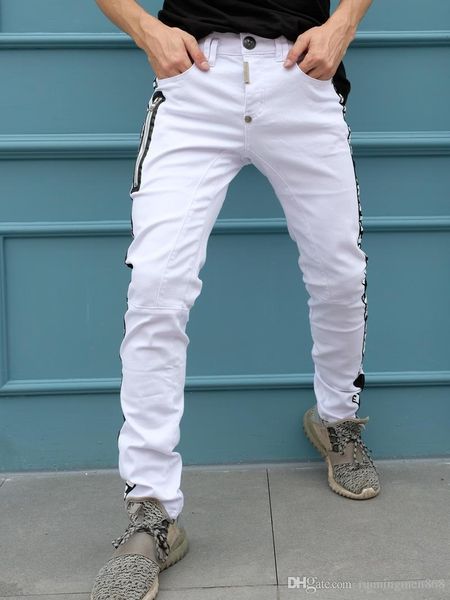 

новые поступления твердые классический стиль мужские джинсы slim fit мотоцикл байкер джинсовые мужские джинсы дизайнер hip размер мужские дж, Blue