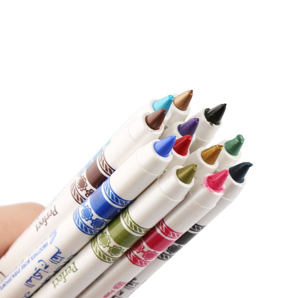 

12pcs makeup eye shadow pencil set eyeliner make up pen kit eyeshadow eyebrow beauty waterproof cosmetics maquillaje dropship