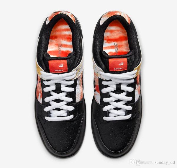 

горячая аутентичная sb dunk low tie-dye raygun кроссовки черный оранжевый flash мужские спортивные кроссовки bq6832-001 с коробкой