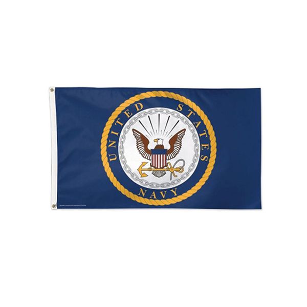 Amerika Birleşik Devletleri Deniz Kuvvetleri Bayrak 3x5, İki Pirinç Grometler, Kapalı Açık Asma 68D Serigrafi, Ücretsiz Kargo