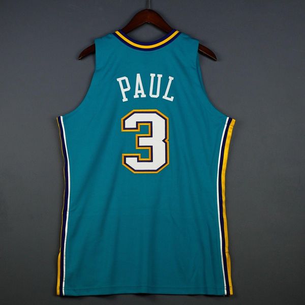 

100% stitched chris paul mitchell ness 05 06 jersey wholesale jersey mens vest size xs-6xl stitched basketball jerseys ncaa, Black;blue