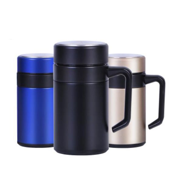 

insulated tea cup office water cup 304 stainless steel thermos office kettle with handle tea leak men and women business gifts customized 50