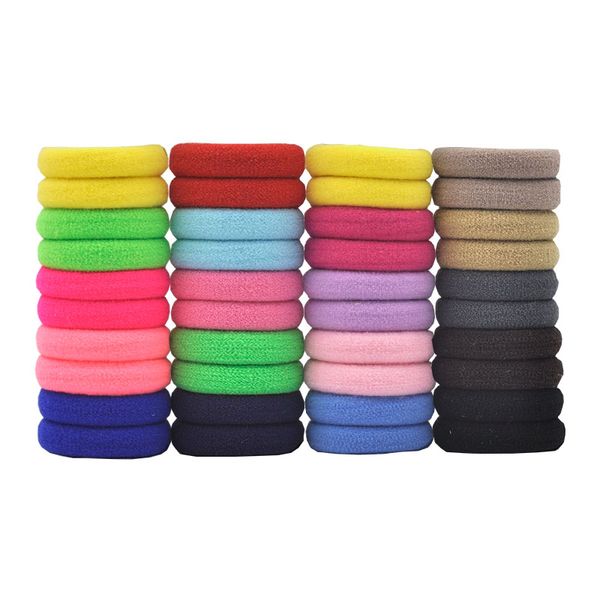 

aikelina 50 pcs/lot hair accessories for girls and kids rubber bands black white 2017 the ponytail holder elastic hair bands