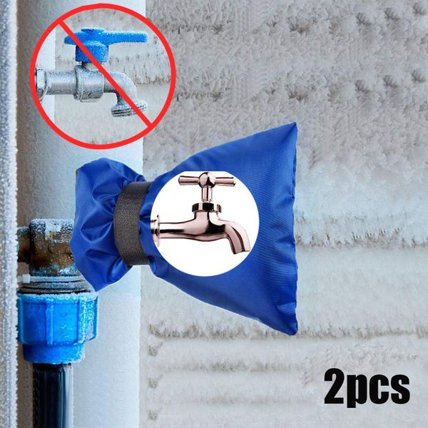 

2pcs outdoor winter faucet antie protection cover insulated reusable faucet protective sleeve k888