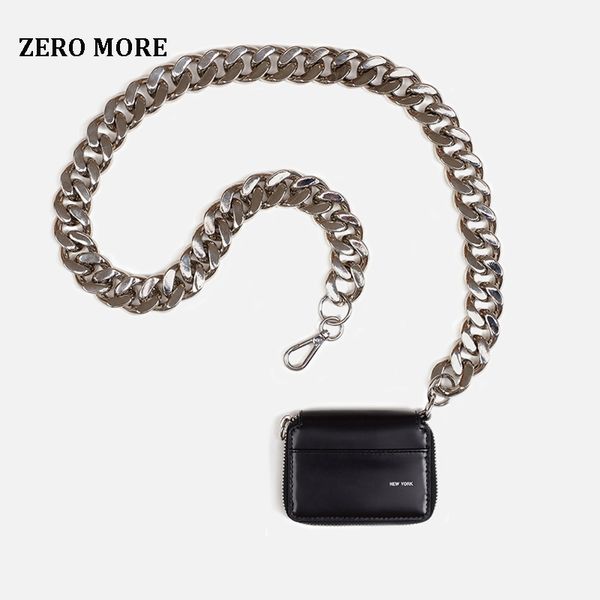 

zero more mini chest purse for women designer fashion thick metal chain ladies small crossbody shoulder bag petit sac femme