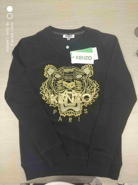 

мужская толстовка дизайнер вышитые тигр шаблон мужчины женщины толстовки осень зима мужская толстовки повседневная уличная бегун спортивный, Black