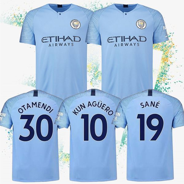 

10 kun aguero jer ey 17 de bruyne blue home occer jer ey 33 g je u 19 ane men football uit cu tomizable jer ey