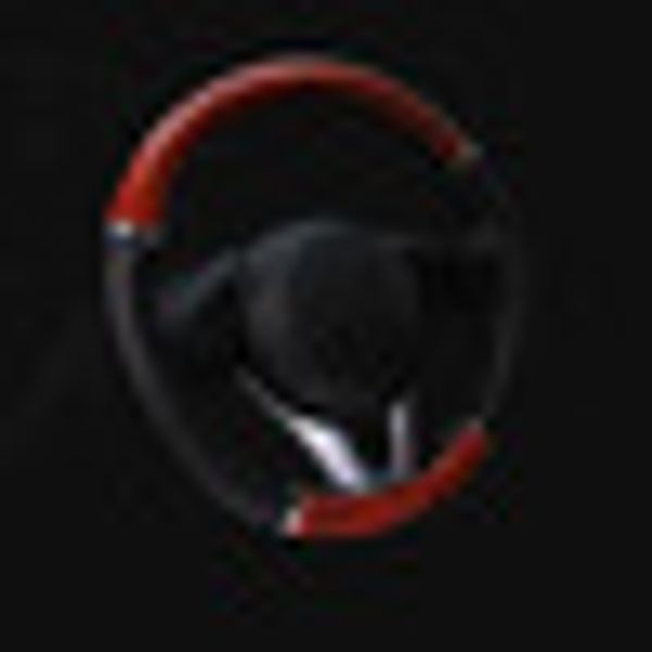 

car steering wheel cover38cm mahogany soft leather deluxe steering wheel cover