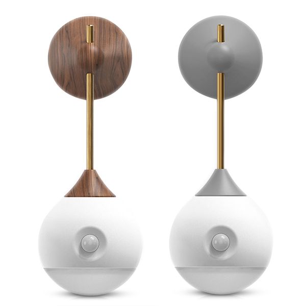 

wall-mounted smart body sensor night light detachable bedside nursing lamp