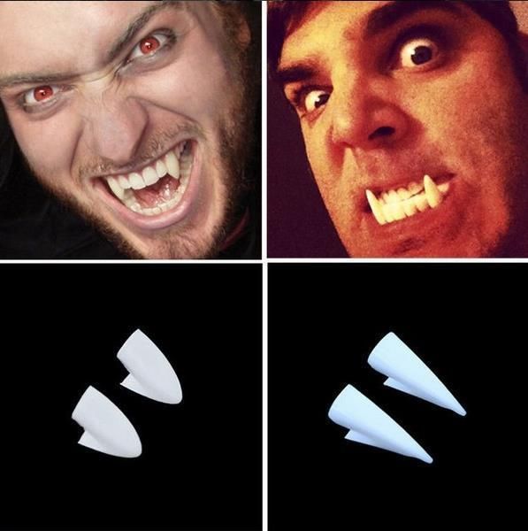 

new halloween cosplay props dentures zombie vampire teeth ghost devil fangs false tooth costume party accessory creative