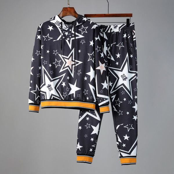 

mens tracksuit fashion designer hoodies+pants 2 piece sets solid color brand outfit suits 2020 tracksuits for mens, Gray