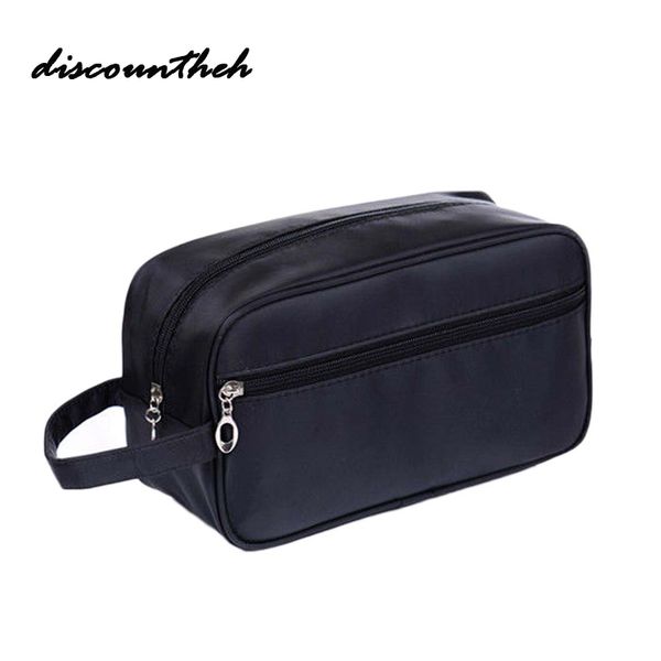 

2019 new casual waterproof makeup bag travel cosmetic bag case pouch toiletry zipper solid large capacity wash organizer