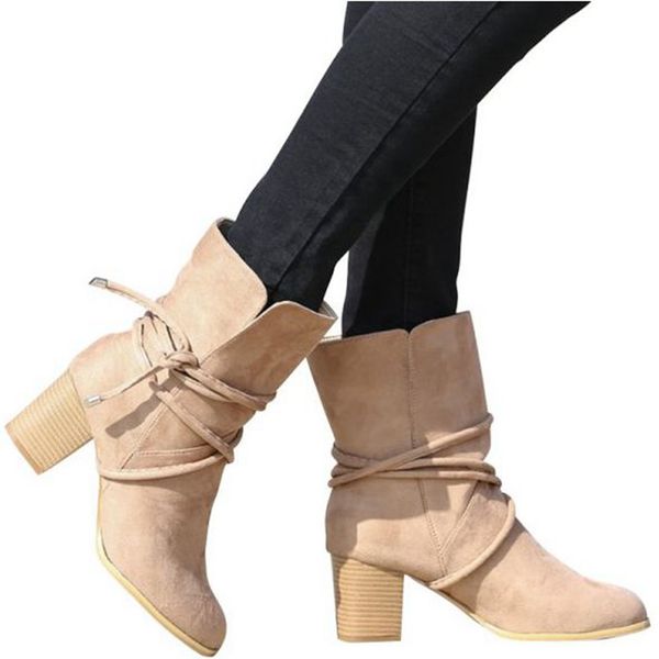 

adisputent high-heeled women's boots pointed lace with decorative mouth fashion color matching casual shoes 2019 new fashion, Black