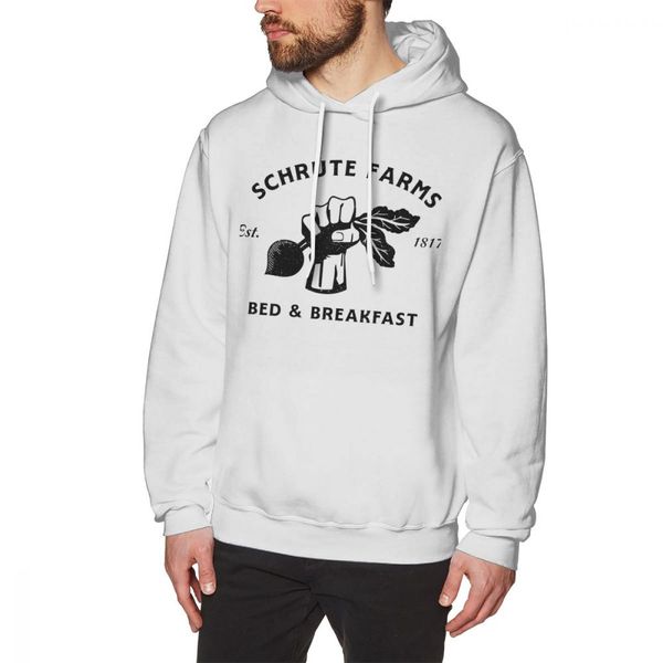 

the office tv hoodie schrute farms hoodies xl blue pullover hoodie outdoor autumn casual male cotton long length hoodies, Black
