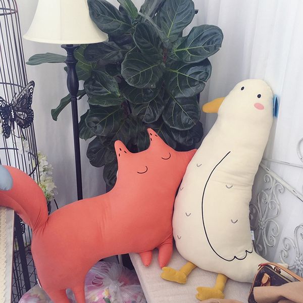 

small animal neck travel body pillow cartoon backrest cushion girl boudoir goods furniture
