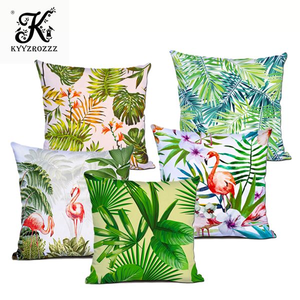 45x45cm Polyester Cushion Cover Plant Pillow Sofa Waist Cushion