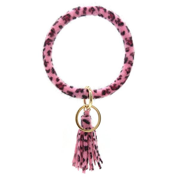 

keychain bracelet keyring large wrist leather tassel bracelet key holder take your keychain wristlet while walking travelling#ba, Silver