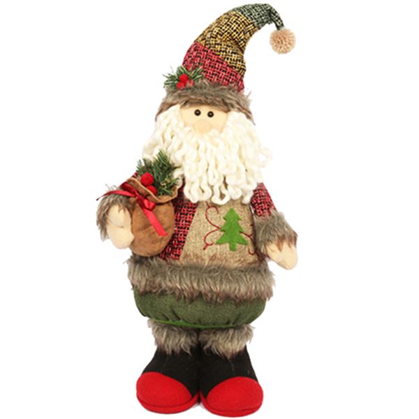 

phfu-christmas supplies new year christmas decorations for home creative standing snowman doll deskwindow decoration