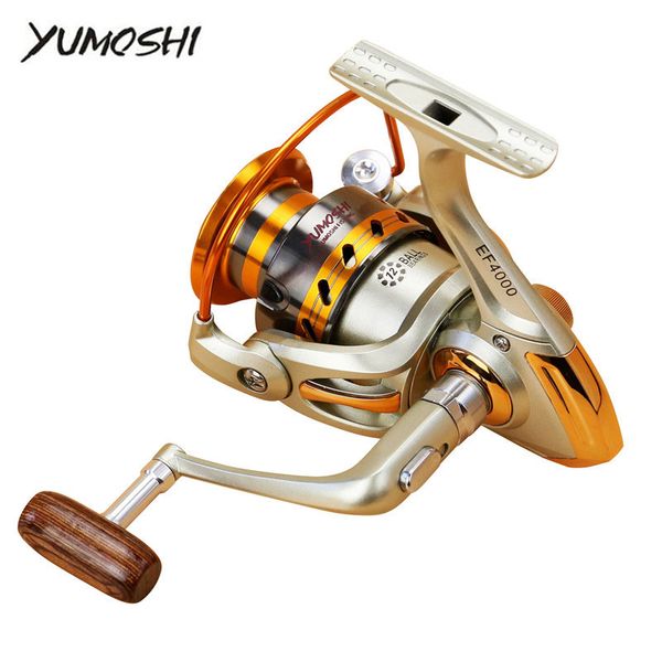 

yumoshi spinning fishing reel ef 500-9000 sea fishing reel left/right 12bb up 5.5:1 tackle max drag power casting fishing reel