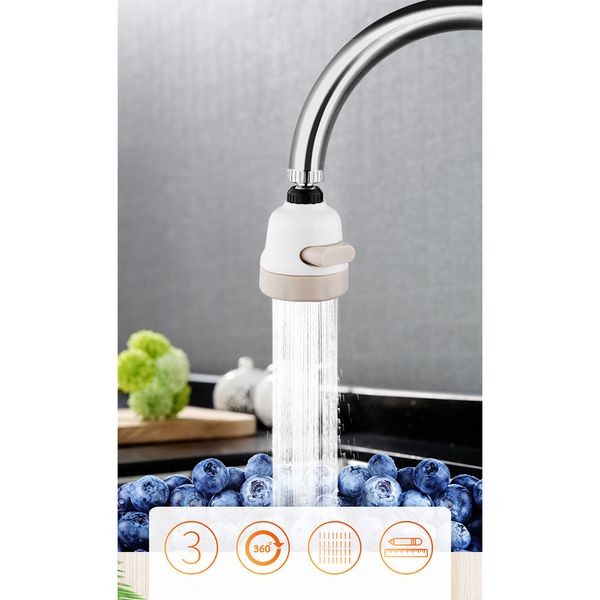 360 Rotate Kitchen Faucet Shower Head Nozzle Water Filter Adapter