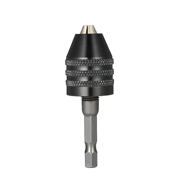 

0.6-8mm electric grinder keyless drill chuck + 6.35mm 1/4" hex shank universal drill bit converter screwdriver driver adaptor