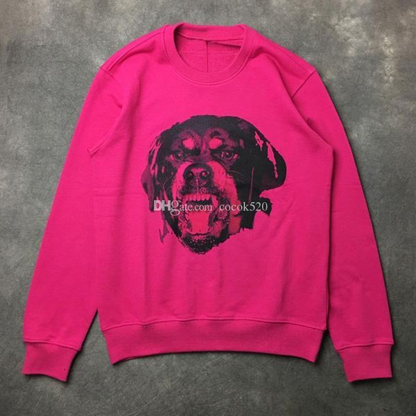 

luxury mens designer hoodies men women dog pattern printed oversize sweatshirts hoodies fashion mens designer t shirt size s-xl, Black