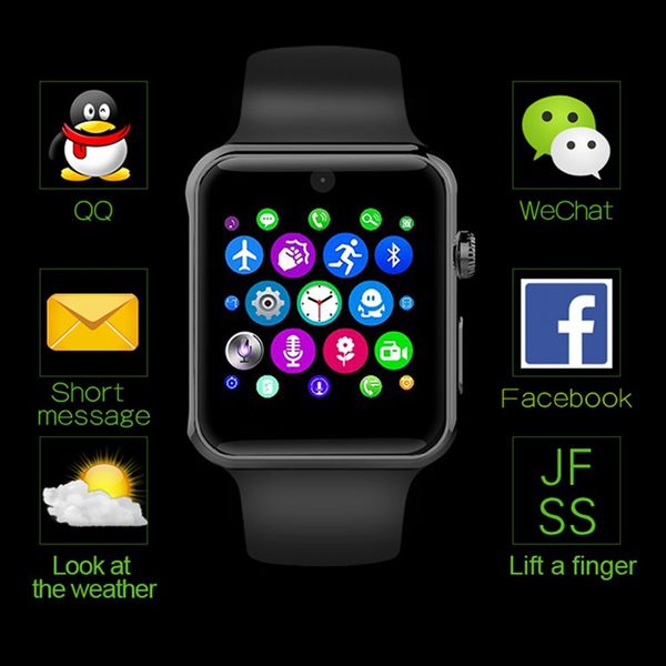 

dz09 smartwatch android gt08 u8 a1 smart watch wristband sim intelligent mobile phone watch can record sleep state, Blue