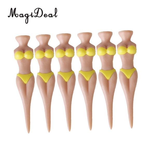 

magideal set of 6pc novelty bikini lady girl golf tee divot tool joke stag party funny golf tee replacement acce eeqgk