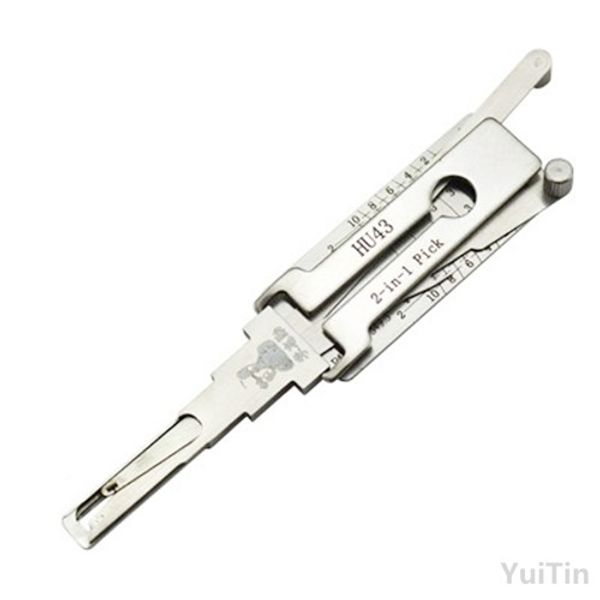 

Wholesale price LISHI Opel HU43 2 in 1 Auto lock Pick and Decoder locksmith tool