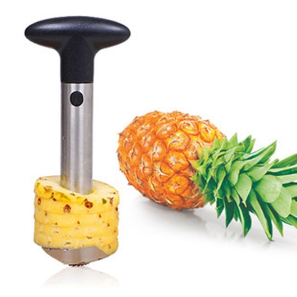 

stainless steel pineapple peeler fruit corer slicer peeler stem remover cutter kitchen tool pineapple knife with opp package cca12186 30pcs