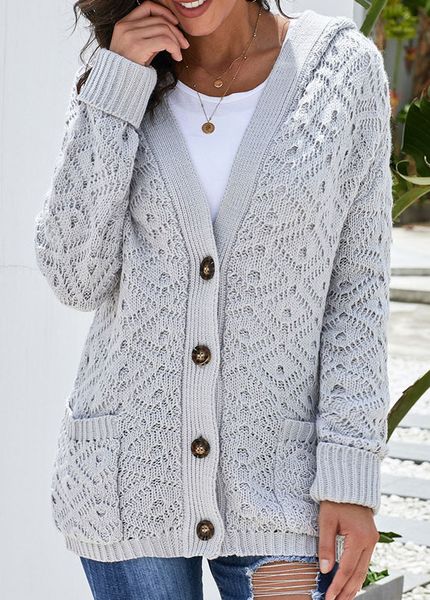 

cardigan sweater women's new style european version of the loose-fit long-sleeve hooded sweater size: s  l xl dlm270000, White;black