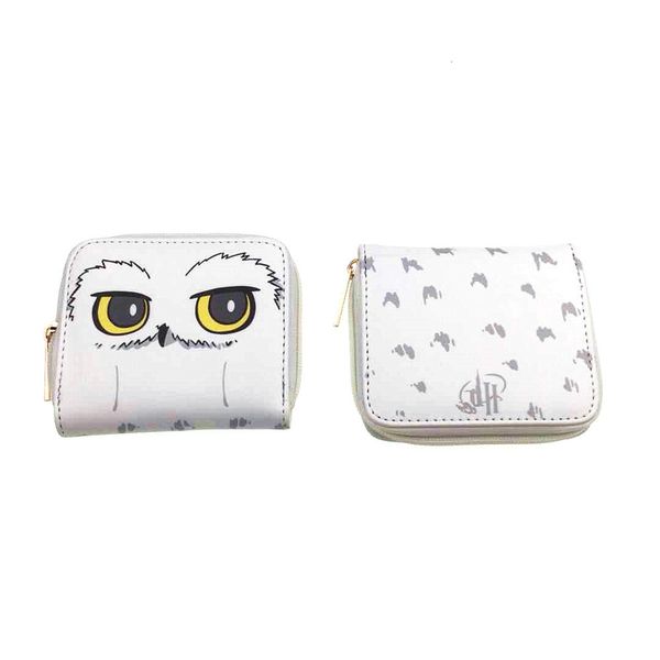 

new design harry potter letter wallet women handbags men short wallets student coin purse fashion round zipper purse gift, Red;black