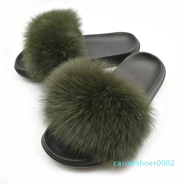 

women's winter warm fur slippers female cute fluffy house shoes plush hair fluffy slippers women slides flip flops sandals c02, Black