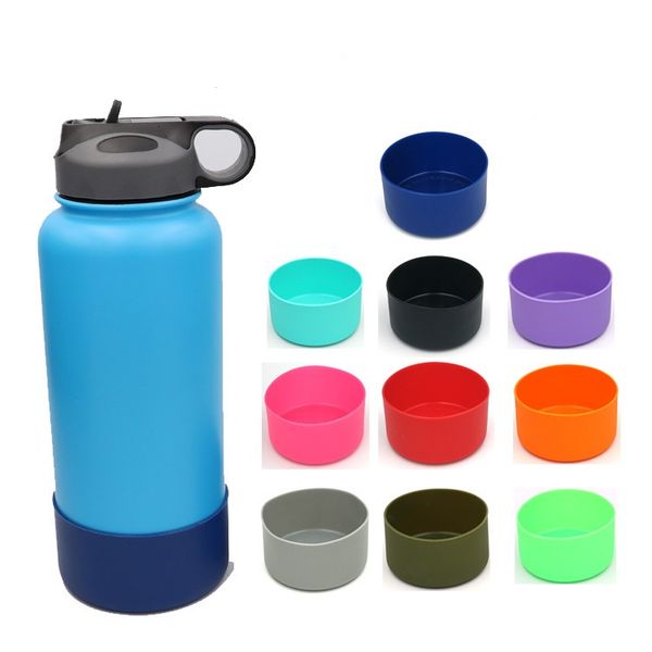 

новые силиконовые подстаканники для 32oz и 40oz бутылки дно защитная крышка крышка резиновая чашка из нержавеющей стали термос нижняя крышка