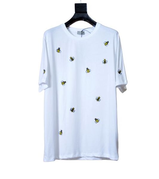 

dio brand mens luxury tshirt lightweight slim fit bee вышивка узор футболки лето повседневная классическая футболка популярный официальный н, White;black