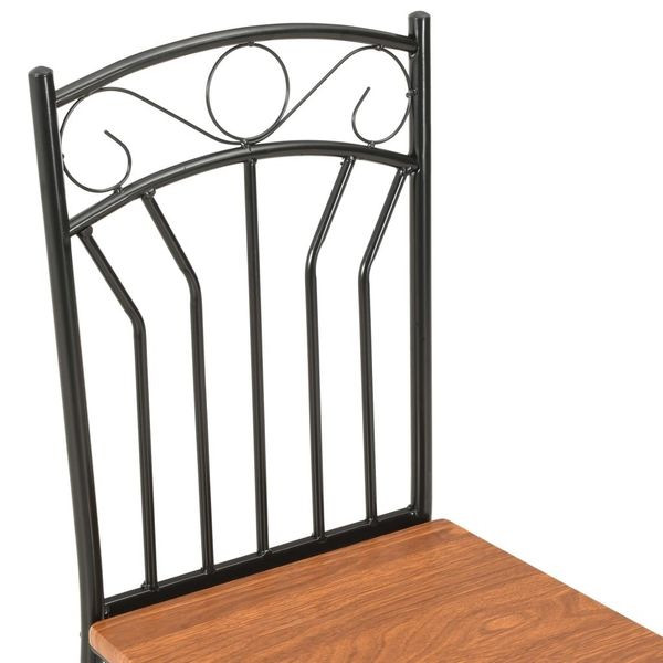 

dining chairs 2 pcs brown mdf patio benches