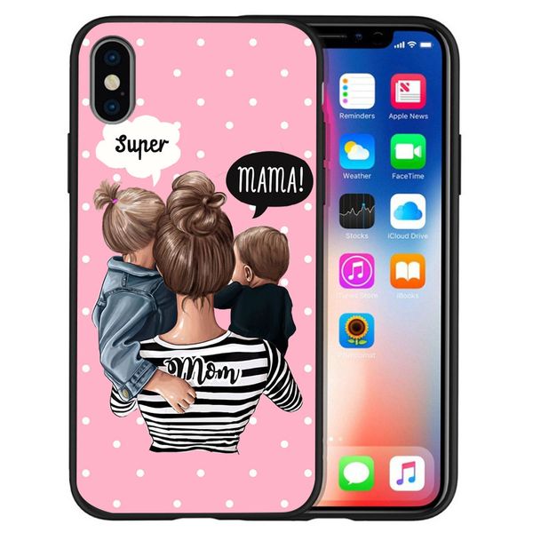 

latest mom and baby tpu cover tpu black for iphone 11 pro max soft tpu phone cover pink beauty girls back cover