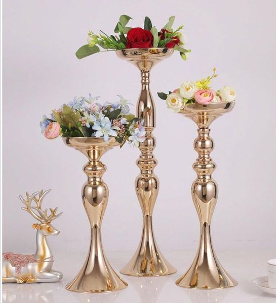 Gold Metal Candle Holders Candle Pan For Wedding Home Table