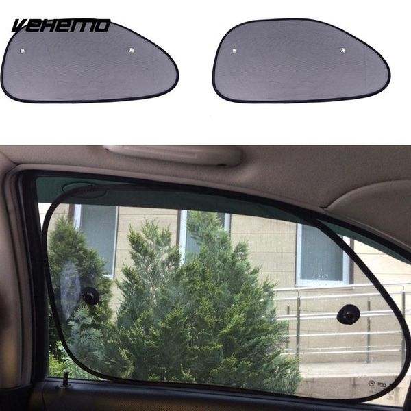 

vehemo 2pcs 65*38cm car window sunshade curtain side rear window mesh car cover visor shield foils solar protection