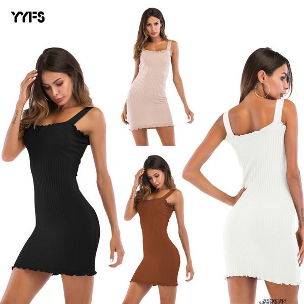 

womens designer solid color versatile slim short pencil knit one-step skirt hip dress summer0muoh, Black;gray