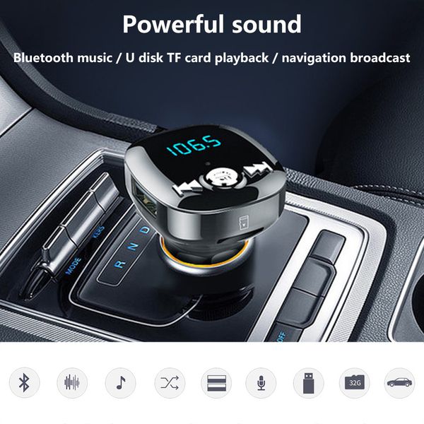 

car kit handswireless bluetooth handscar kit fm transmitter mp3 player dual usb charger 2.1a accessories
