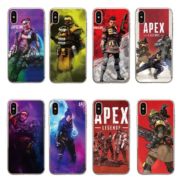 

for iphone 11 pro phone case xs max xr game theme characters 6 7 8 x plus transparent tpu soft cell phone cases