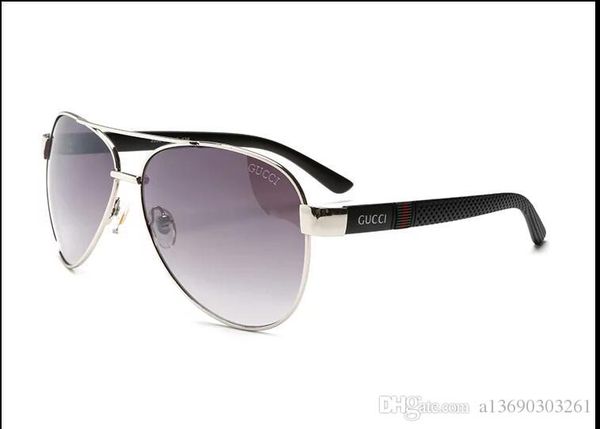 

brand designer sunglasses metal hinge sunglasses men glasses women sun glasses uv400 lens with cases, White;black