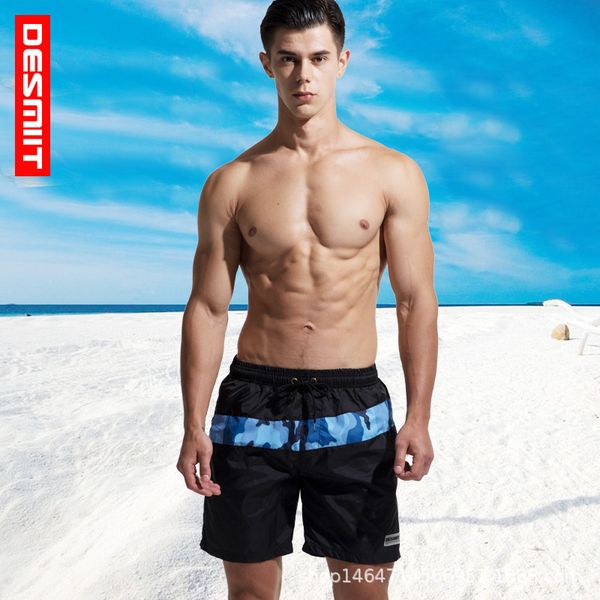 

mens designer beach 4 points black quick-drying camouflage shorts seaside thin water loose casual pants